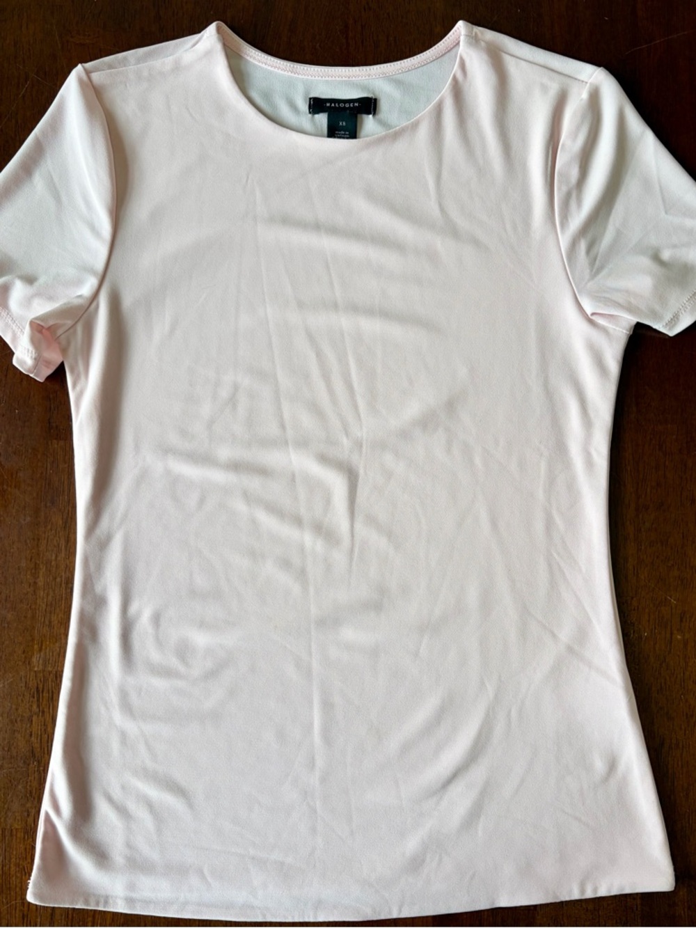 Halogen Light Pink Short-Sleeve Crewneck Tee